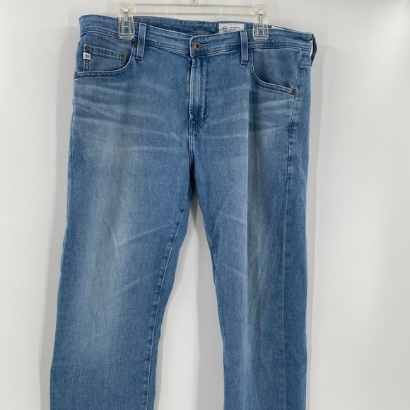 AG‎ Adriano Goldschmied 38x26 "Tellis" Modern Slim Light Wash Blue Denim Jeans - Picture 5 of 8